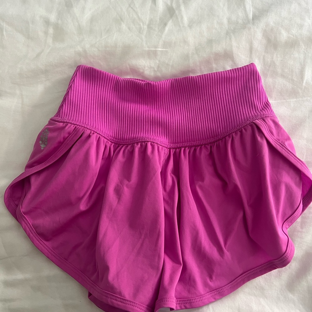 Pink free people game time shorts XS worn 1 time